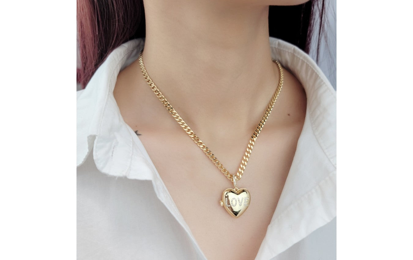 Curb Chain with Locket